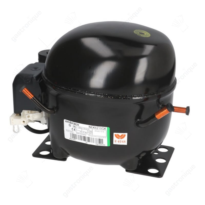 compressor koelmiddel R404a/R507 type NEK6210GK 220-240V 50Hz HMBP volledig hermetisch 8,5kg 3/8HP embraco - Image 1