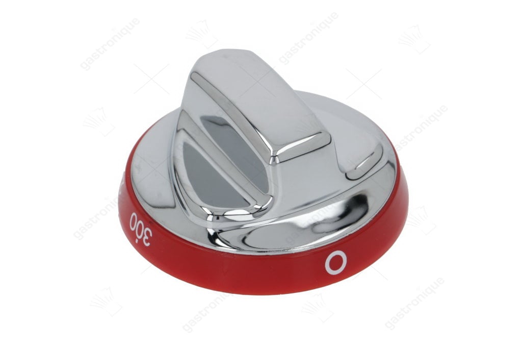 silberner Knopf-rot ø 72 mm 100-300°c - Bild 1