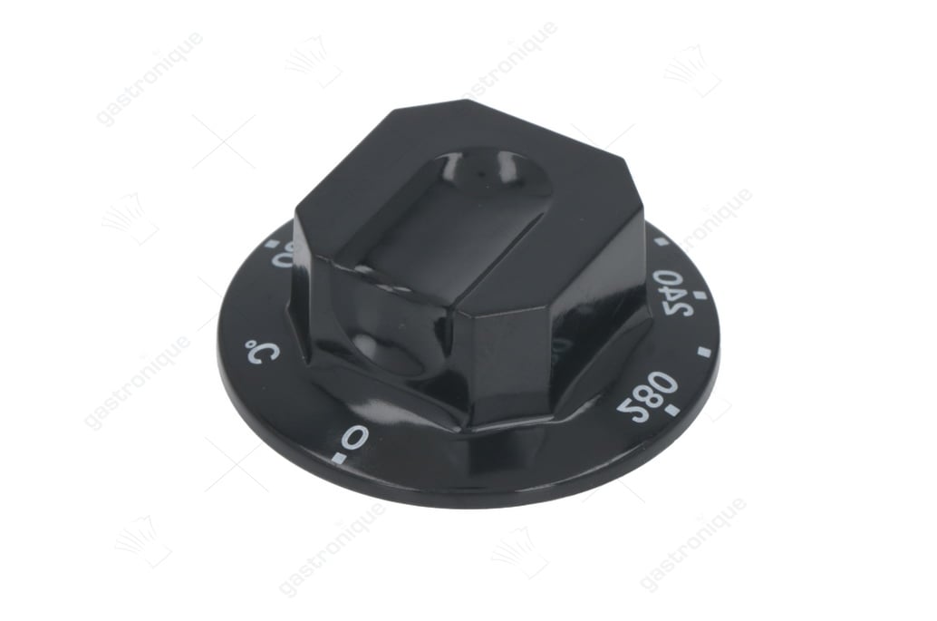 schwarzer Knopf ø 70 mm 120-280°c - Bild 1