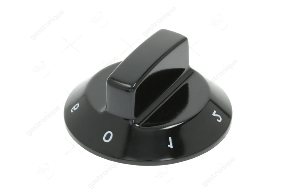 schwarzer Knopf ø 60 mm 0-1-2-3-4-5-6 - Bild 1