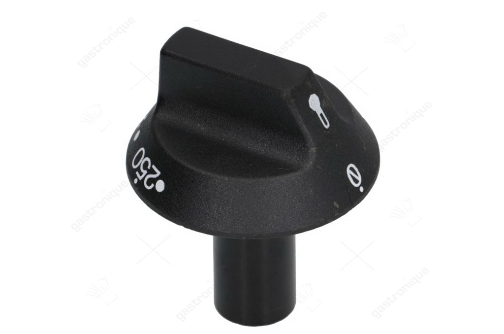 zwarte knop ø 55 mm 50-250°c - afbeelding 1