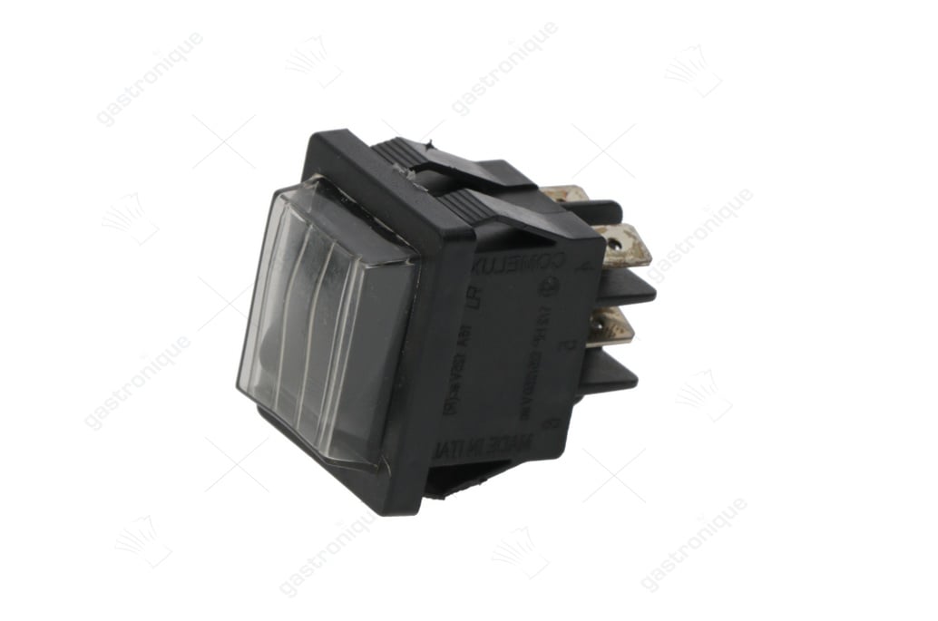 Druckschalter 2-polig schwarz 16a 250v - Bild 1