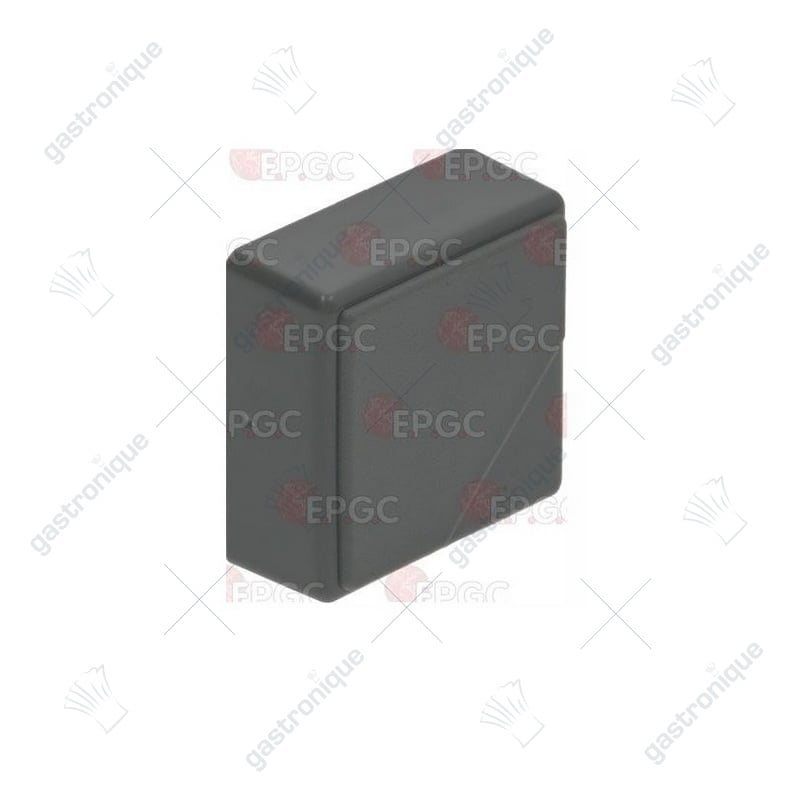 vierkante drukknop grijs 23 x 23 mm - Image 1