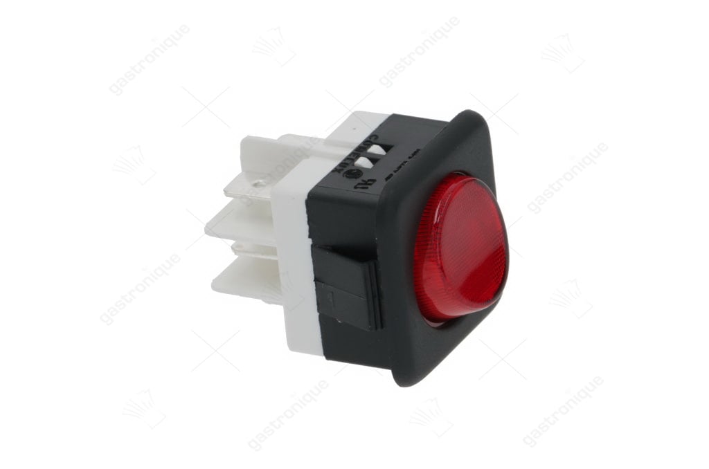 INTERUPTEUR 2 POLES ROUGE 16A 250V - image 1