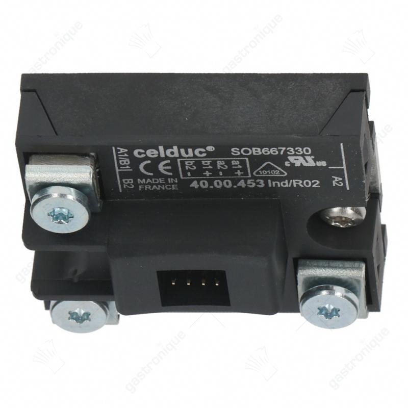 aansluitblok solidstate relais CELDUC fasen 2 65A 400V 24VDC L 58mm B 45mm steekaansluiting - Image 1