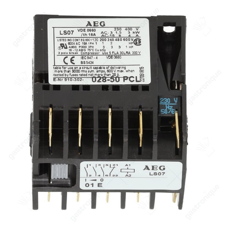magneetschakelaar aeg ls07 7a 230v 3kw - Image 1