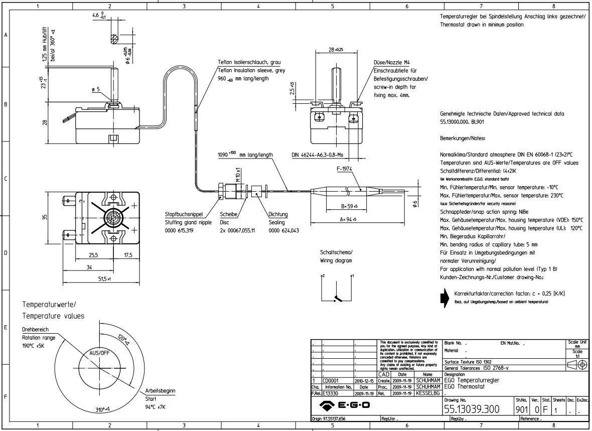 thermostat 1-phasig 95-190°c - Bild 2
