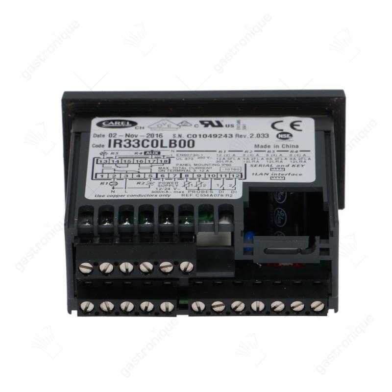 elektronischer Regler CAREL IR33C0LB00 Einbaumaß 71x29mm Einbautiefe 94mm 12/24V - Bild 2