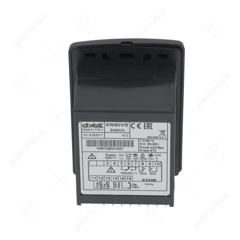 Elektronischer Regler DIXELL XW60VS-5N0C0 Einbaumaß 55x70mm Einbautiefe 40mm 230V - Bild 2