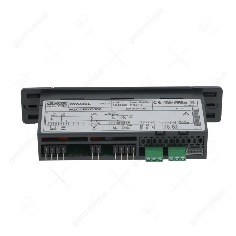 elektronische regelaar DIXELL XW230L-5N0C0 inbouwmaat 150x30mm inbouwdiepte 65,5mm 230V - afbeelding 2