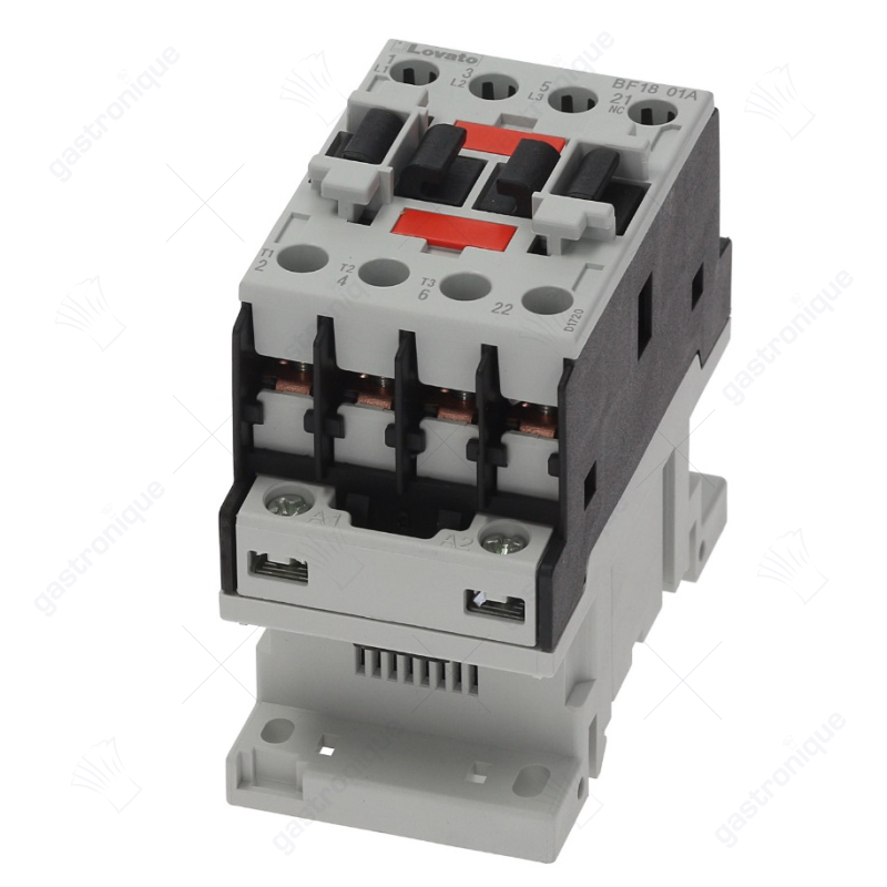 relais AC1 32A 230VAC (AC3/400V) 18A/7,5kW hoofdcontact 3NO hulpcontact 1NC - afbeelding 2