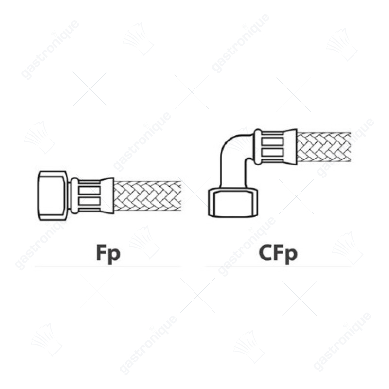 pipe HOSE FLEX ø 3/4" Fp x CFp 500 mm - image 2