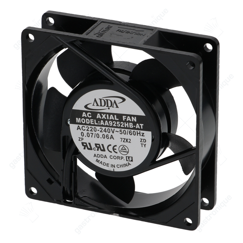 axiaalventilator L 92mm B 92mm H 25mm 230VAC 50/60Hz 14,5/14W lager kogellager - Image 1