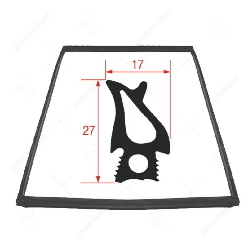 deurrubber profiel 2730 B 470mm L 1475mm passend voor RATIONAL voor model SCC/CM201 - Image 1