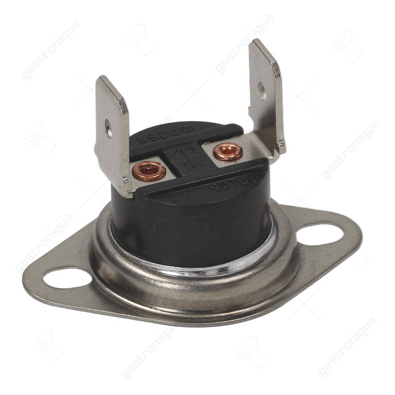 clixonthermostat LA 23,5mm Abschalttemperatur 70°C 1NC 10A 250V Anschluss F6,3 - Bild 2