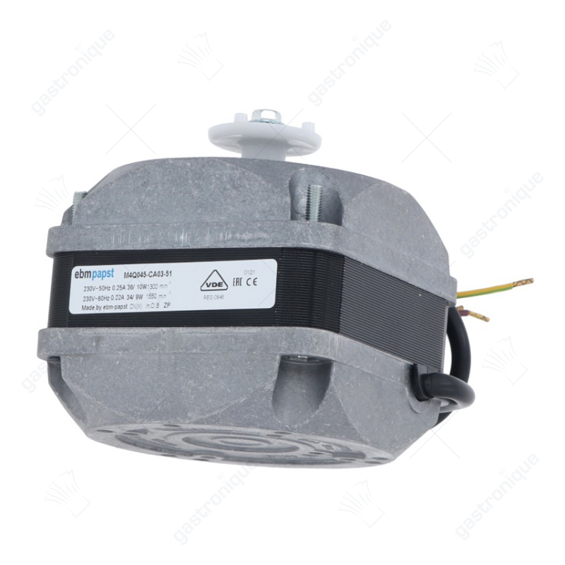 Ventilatormotor 10W 230V 50Hz B 82mm K 15mm E 42mm Außenmaß 83x83mm Kabellänge 450mm - Bild 2