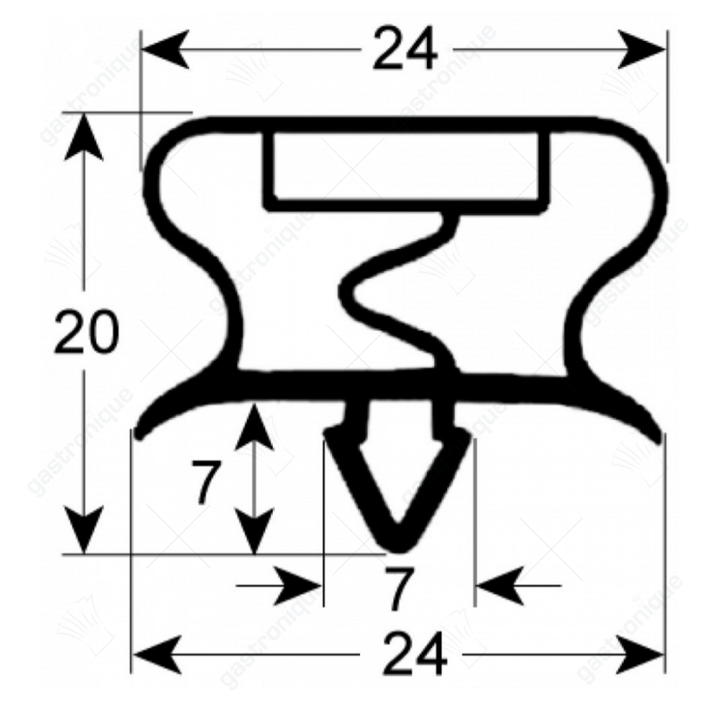 DEURRUBBER 610x445 mm - Image 1