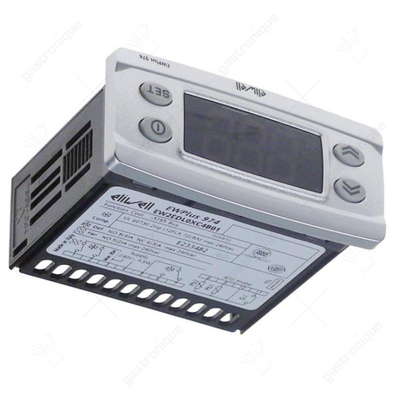 elektronische regelaar ELIWELL type EWPlus 974 inbouwmaat 71x29mm 230V spanning AC NTC/PTC/Pt1000 - afbeelding 2