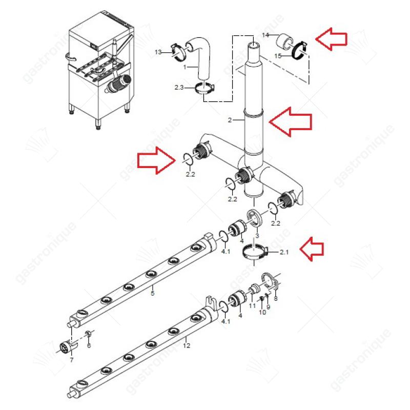 Warmwasserverteiler unter GS 501 GS 502 GS 515 - Bild 2