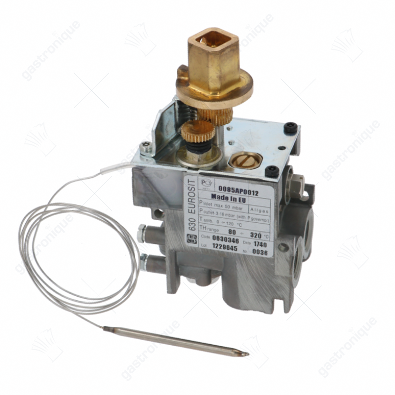Gasthermostat 80-320°C Gaseingang 3/8" Gasausgang 3/8" Thermoelementanschluss M9x1 - Bild 2