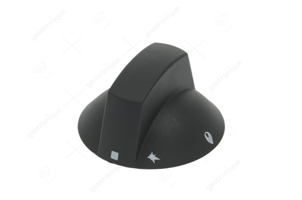Knopf schwarz ø 70 mm Siebdruck - Bild 1