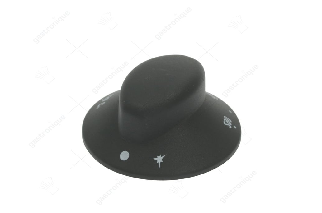 knob black ø 70 mm 150-290°c - afbeelding 1