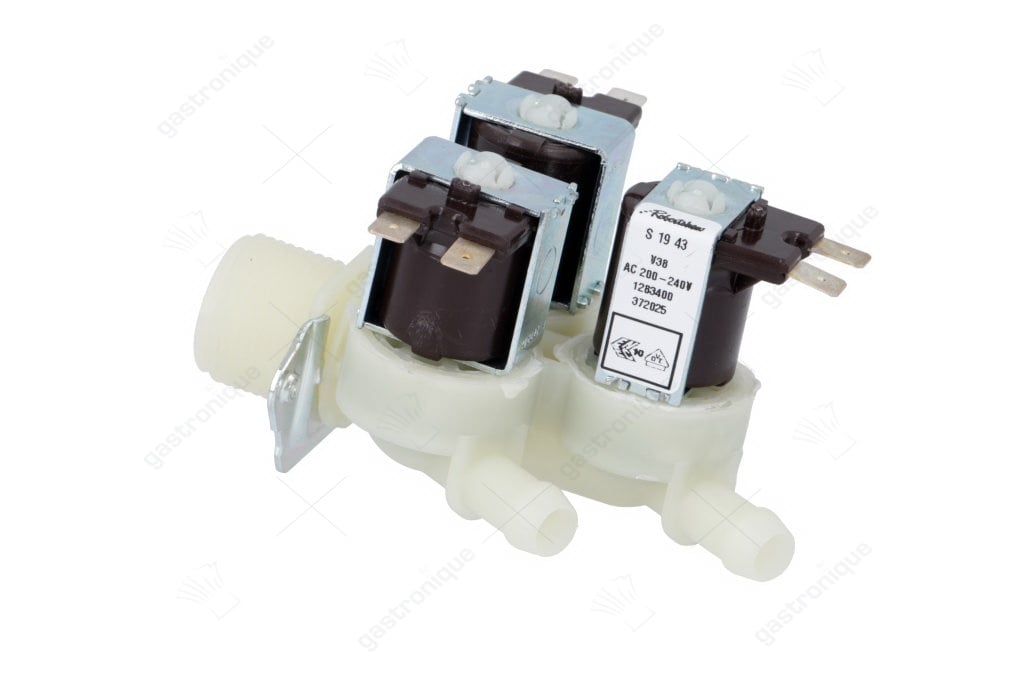 Magnetventil dreifach gerade 230VAC Eingang 3/4" - Bild 1