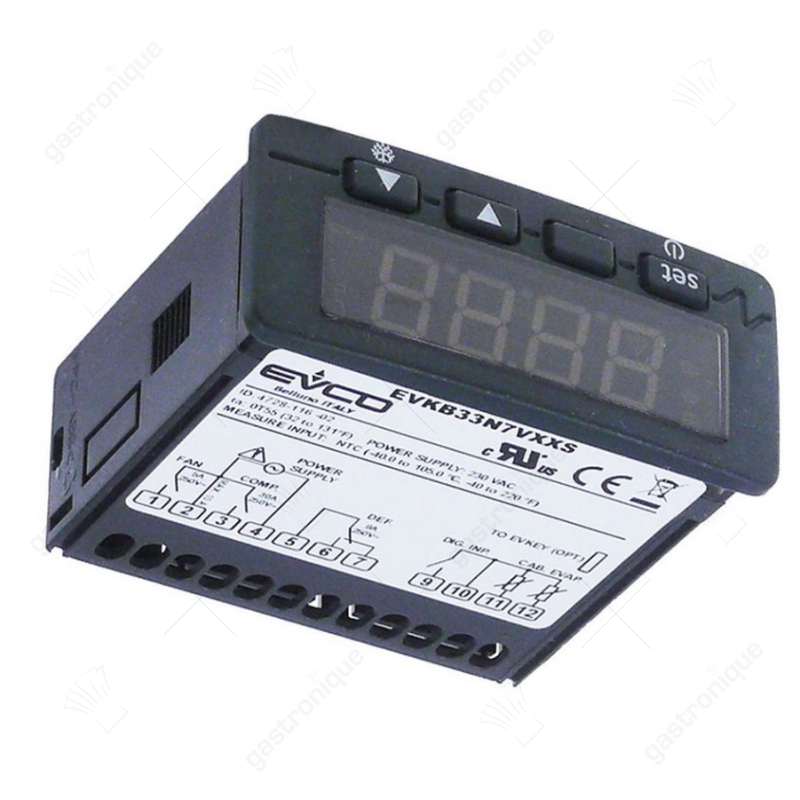 elektronische regelaar EVERY CONTROL type EVKB23N7 inbouwmaat 71x29mm 230V spanning AC NTC - afbeelding 2