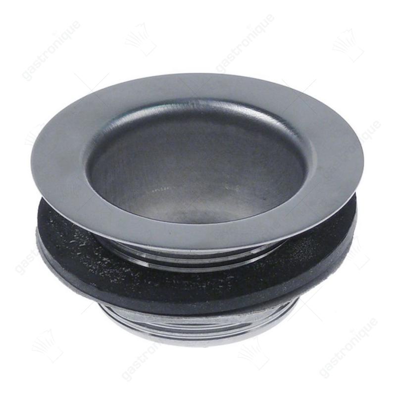 afvoerventiel grootte 1½" totale hoogte 40mm BuD ø 71mm RVS AISI 304 - afbeelding 1