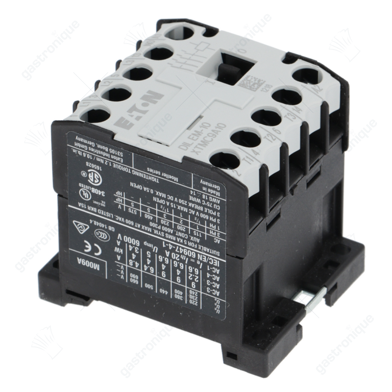 relais AC1 20A 230VAC (AC3/400V) 9A/4kW hoofdcontact 3NO hulpcontact 1NO - Image 1