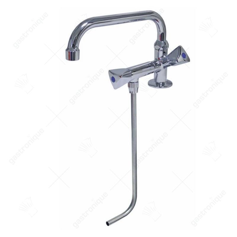 bierspoelkraan voor 1 spoelbak hogedruk 3/8" uitlooplengte 200mm uitloophoogte 90mm bovendeel - Image 1