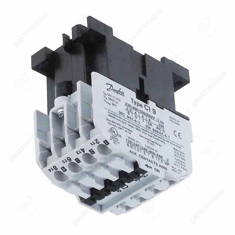 relais 230V AC1 25A (AC3/400V) 4kW hoofdcontact 4NO aansluiting schroefaansluiting - Image 1