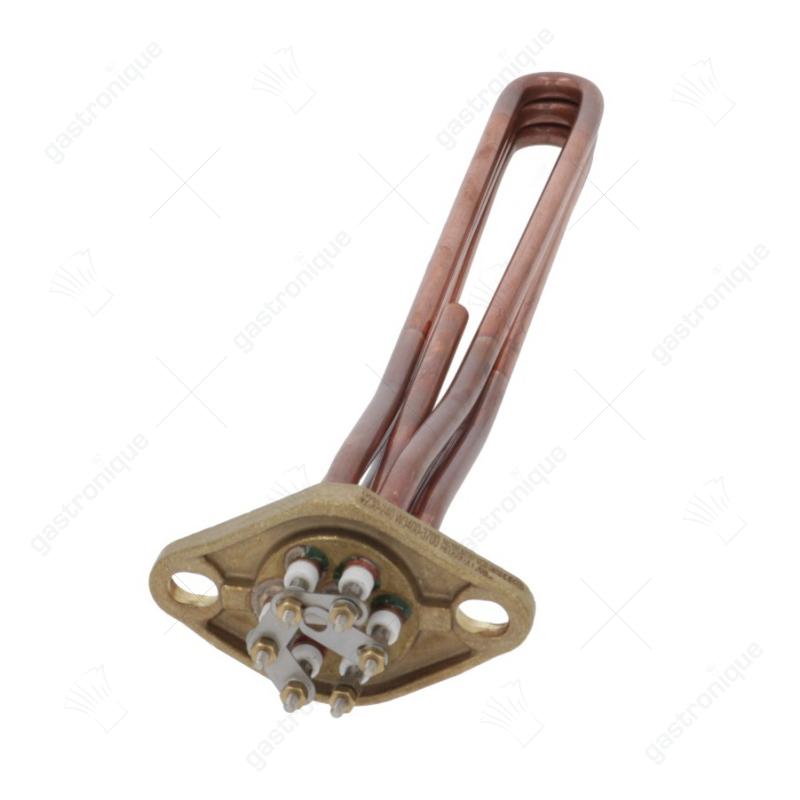 Heizelement 3400/3700W 230/240V 2-Loch-Flansch LA 75mm Flansch 95x57mm Einbautiefe 320mm - Bild 2