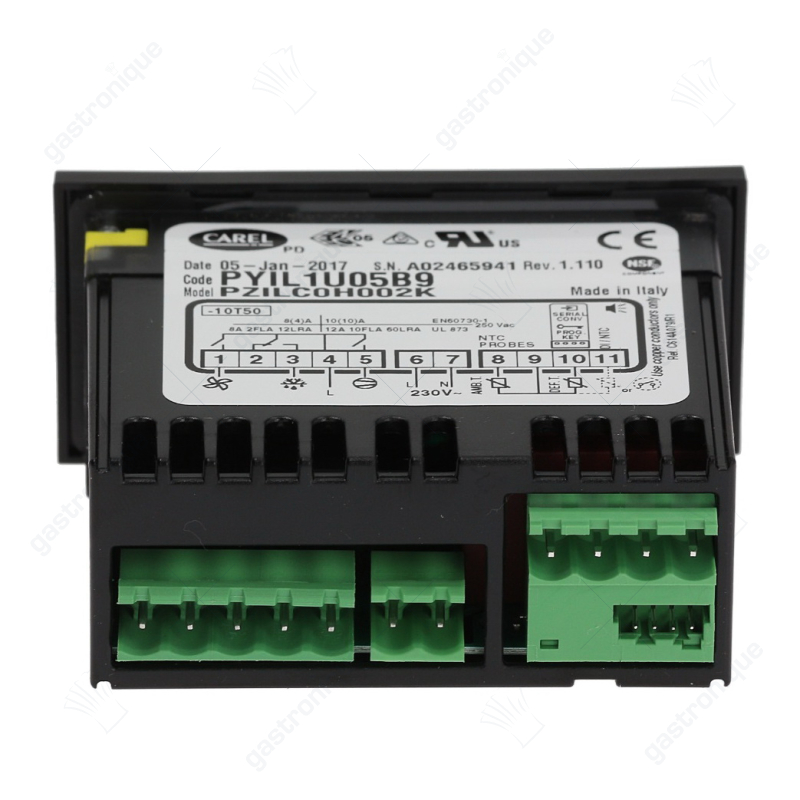 elektronische regelaar CAREL PYIL1U05B9 inbouwmaat 71x29mm inbouwdiepte 74mm 230V - afbeelding 2