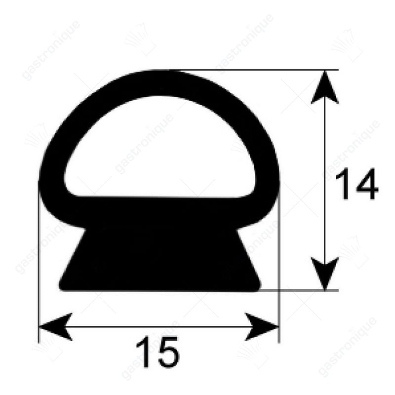 deurrubber profiel 2435 VPE per meter - Image 1