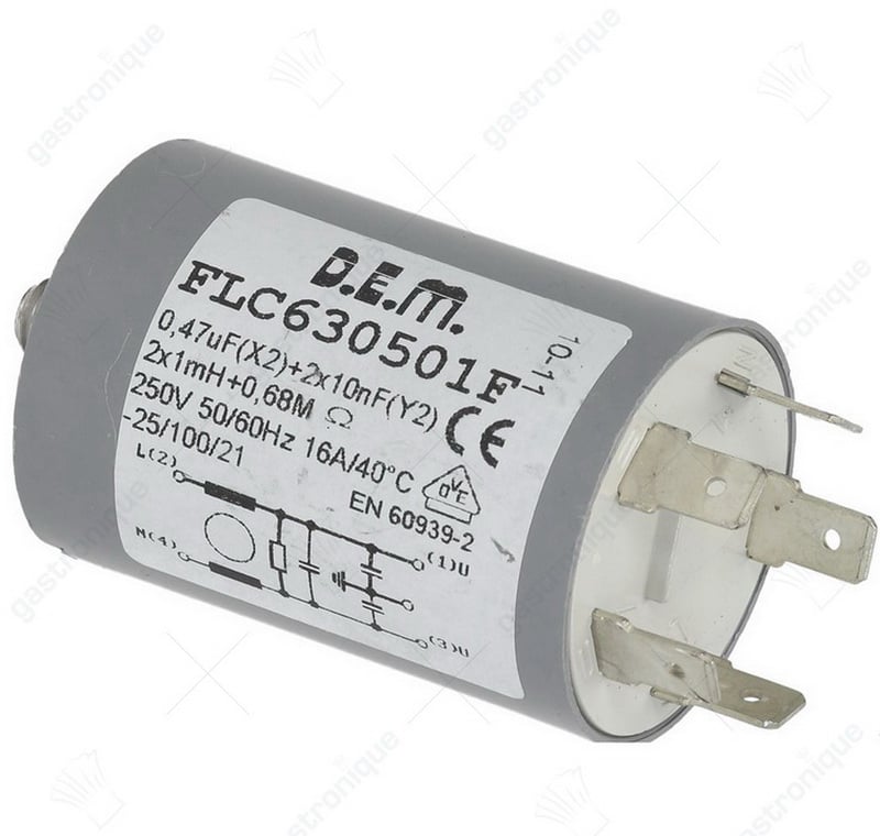 interfer. supp. filter d.e.m. flc630501f - Image 1