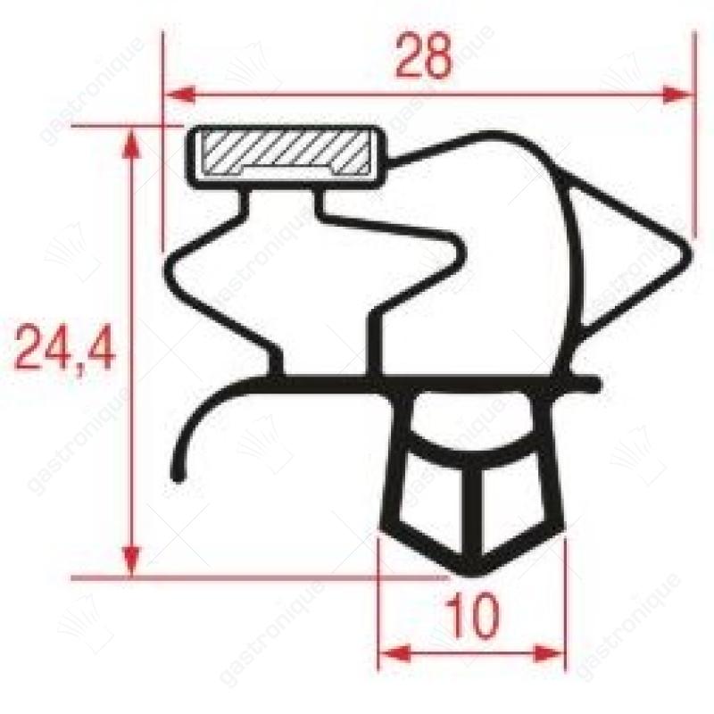 TÜRSCHWELLENGUMMI 750x660 mm - Bild 1