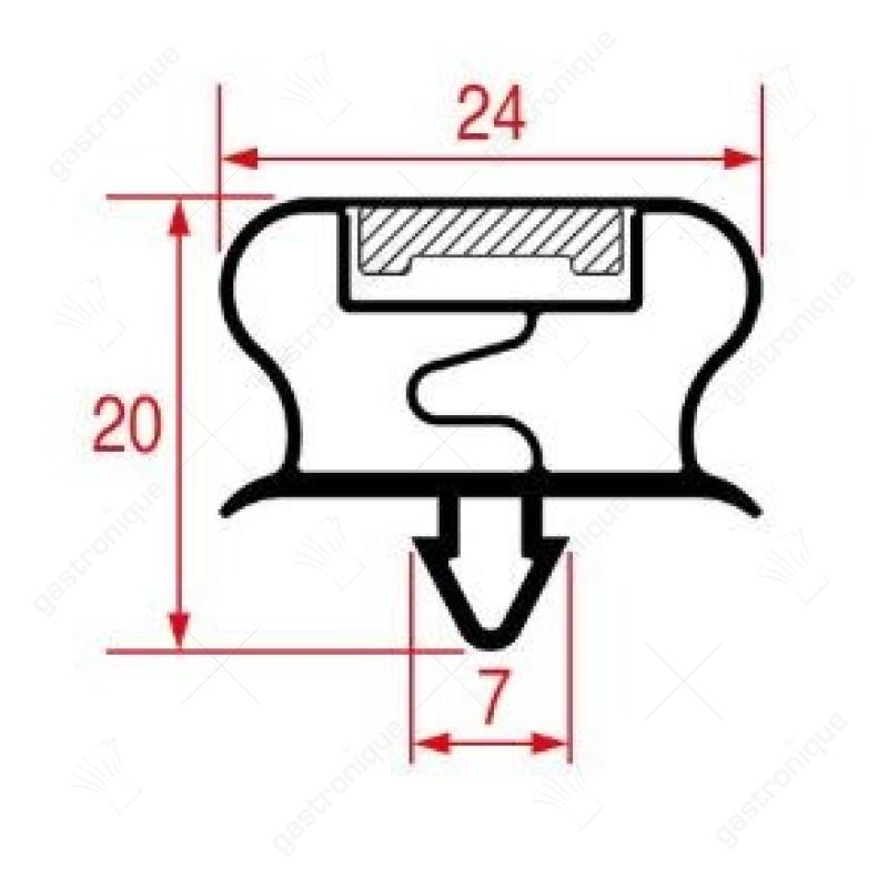 DEURRUBBER 1566x688 mm - afbeelding 1