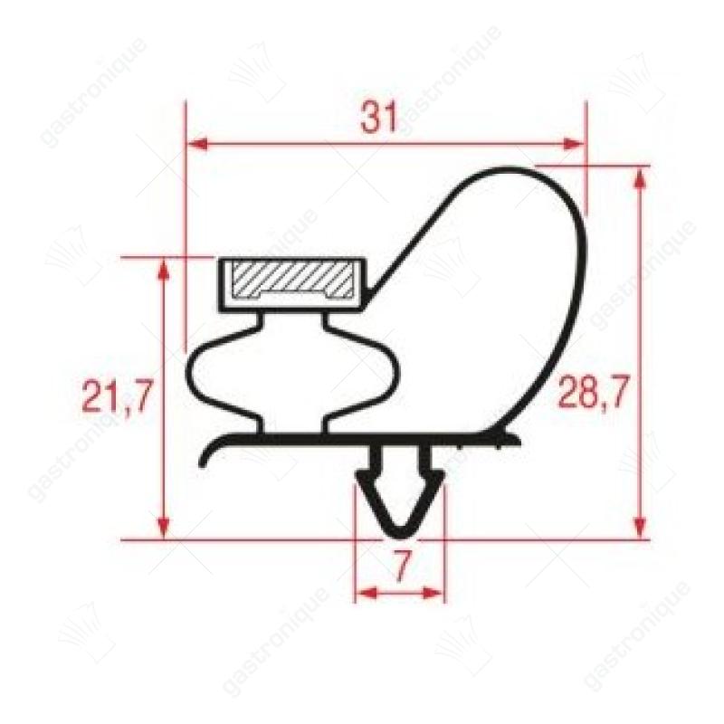 TÜRSCHWELLENGUM 720x450 mm - Bild 1