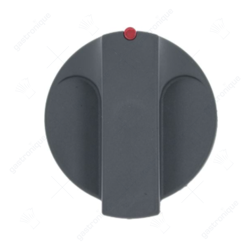 Knop nulstreep ø 69mm as ø 6x4,6mm afvlakking boven grijs - afbeelding 1