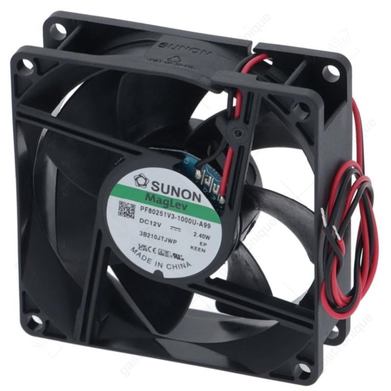 Axialventilator L 80mm B 80mm H 25mm 12VDC 4,6W Kugellager Anschlusskabel - Bild 1