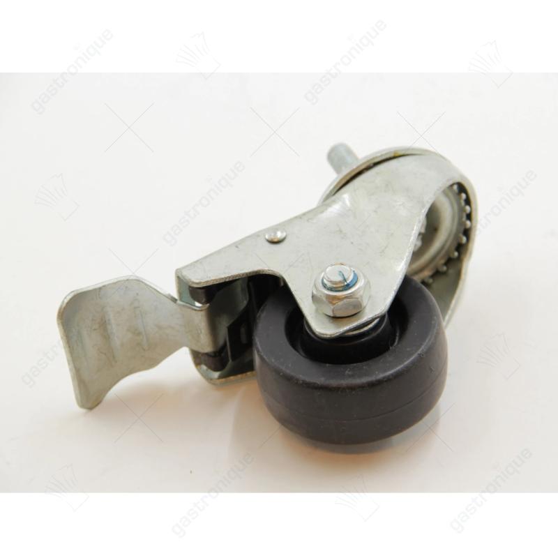 Castors 60 mm met rem Penbevestiging - afbeelding 1