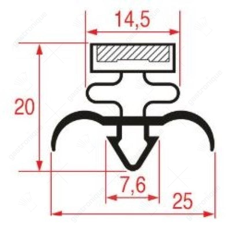 TÜRSCHWELLENGUMMI 643x611 mm - Bild 1