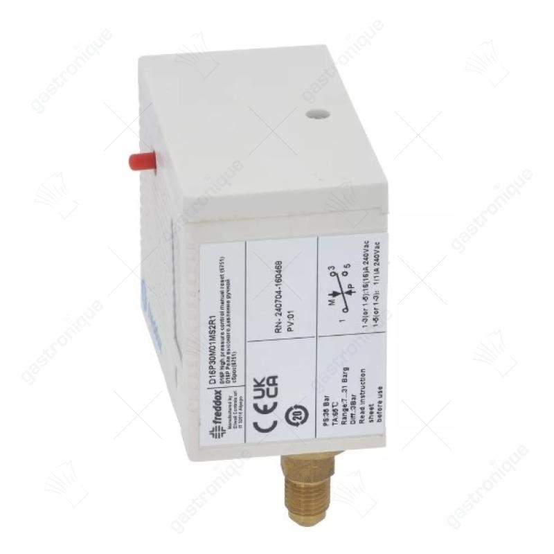 Pressostaat aansluiting 7/16" UNF (1/4" SAE) drukaansluiting verticaal HD koeltechniek - afbeelding 2