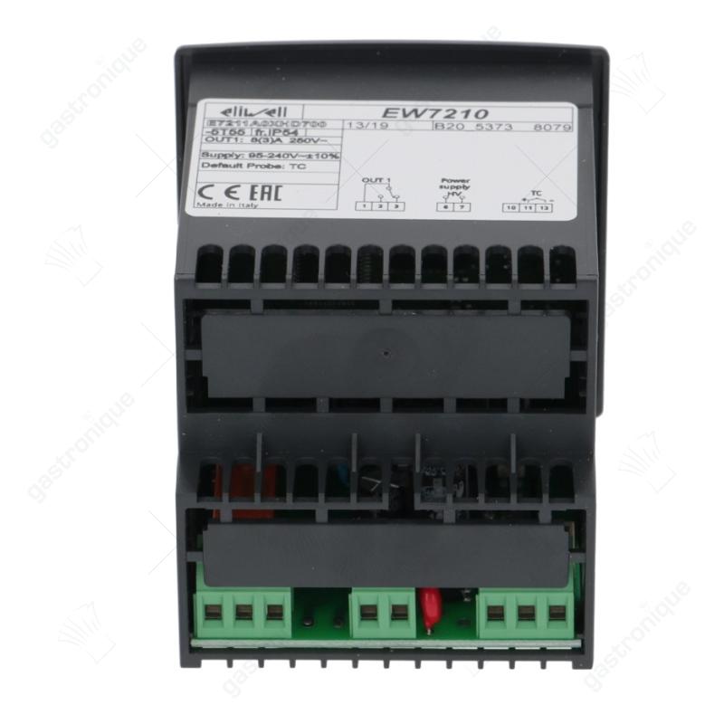 elektronische regelaar ELIWELL type EW7210 model E7211A0XHD700 inbouwmaat 66,5x66,5mm 95-240V - afbeelding 2