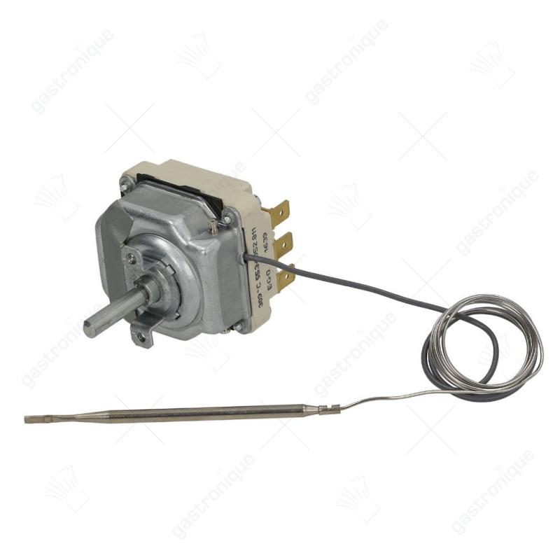 Thermostat max. 295°C einstellbarer Bereich 75-295°C 3-polig 3NO 16A Sensor ø 4mm Sensor L 92mm - Bild 1