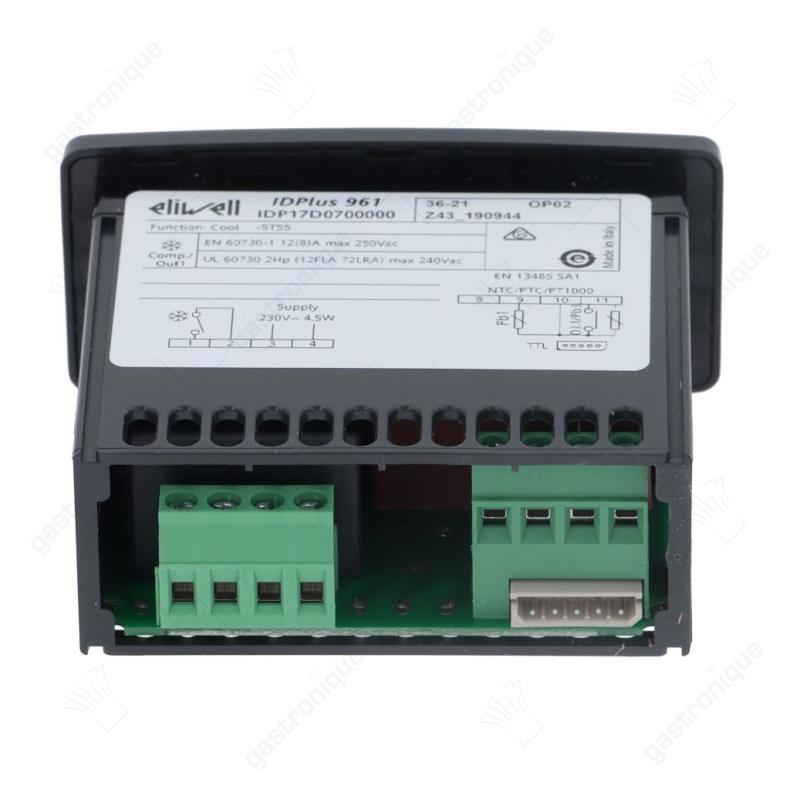 elektronischer Regler 230V Einbaumaß 71x29mm NTC/PTC/Pt1000 Montage Einbauversionen eliwell id plus 961 - Bild 2