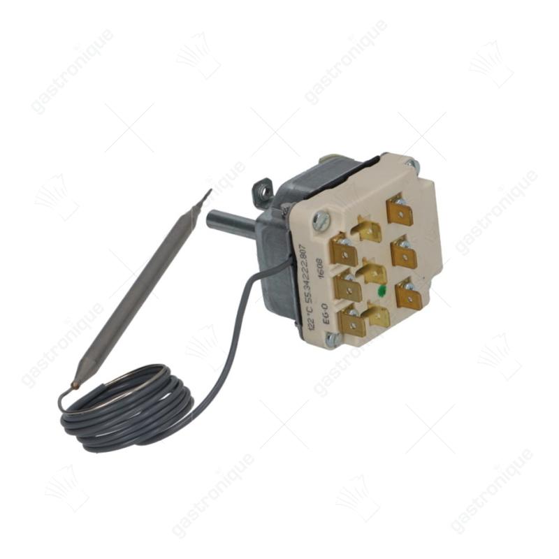 Thermostat max. 120°C einstellbarer Bereich 45-120°C 3-polig 3CO 16A Sensor ø 6mm Sensor L 140mm - Bild 1