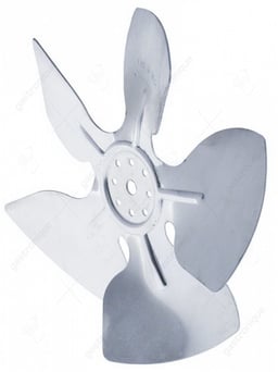 ventilatorblad zuigend ø 172mm ventilatorblad bevestiging 25,4mm vleugelhoek 28°