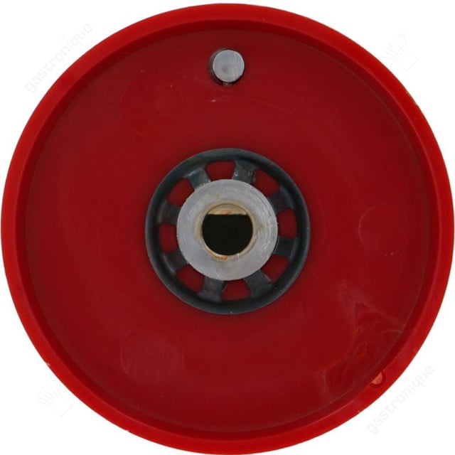 knop gaskraan met ontstekingsvlam ø 72mm as ø 8x6,5mm afvlakking boven rood - Thumbnail 3